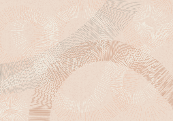 calming essentials Curved Lines chalky peach