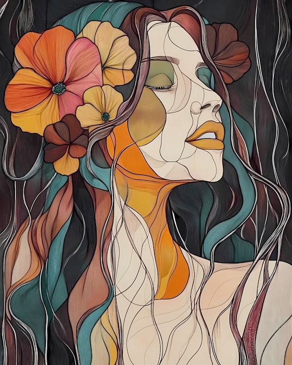 Abstract Floral Femme 4