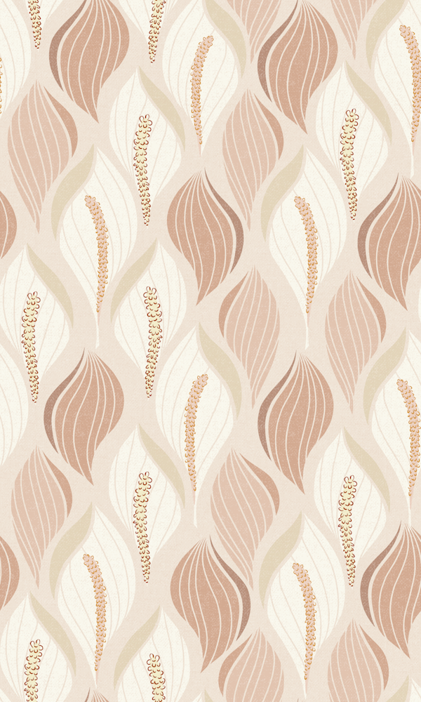Minimalistic flow Peace lily soft peach