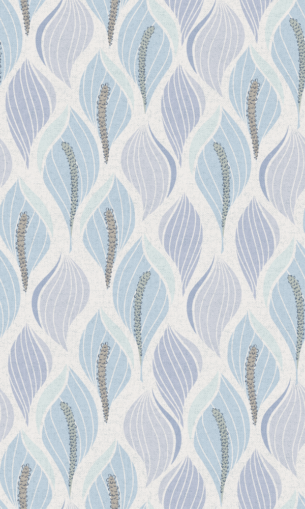 Minimalistic flow Peace lily flower soft blue