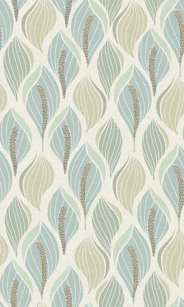 Minimalistic flow Peace lily soft green