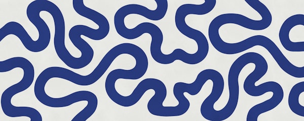 Blue Swirl Modern Decor