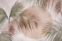 Tropical Blush Sunset tapete