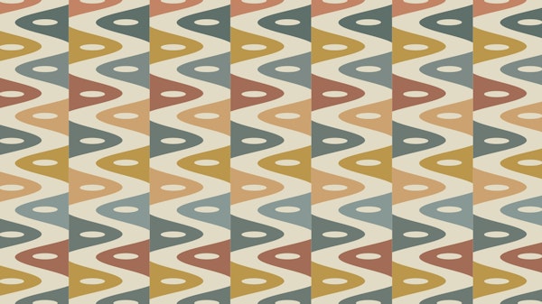 Retro Mod Stripes Decor