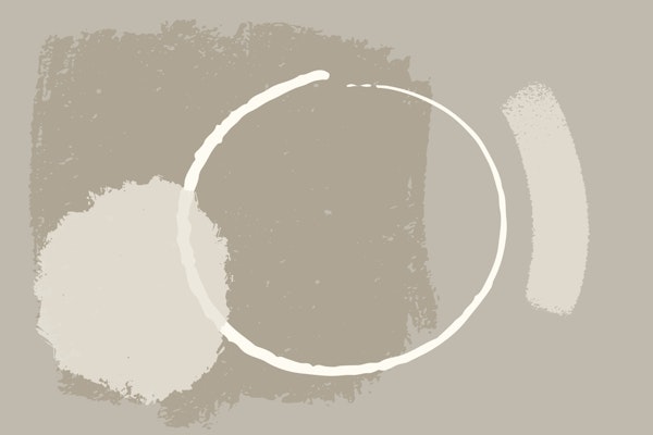 Minimalist Beige Circles