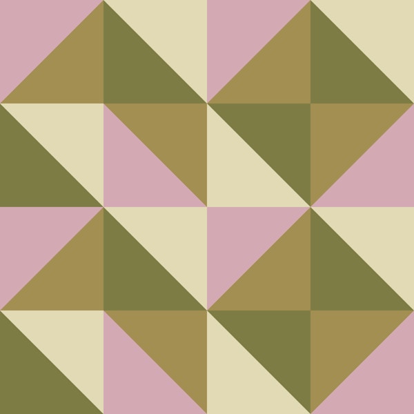 Pink and Green Geometric Triangle Pattern