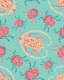 Beetle-mania Retro Insect Bug Red Turquoise