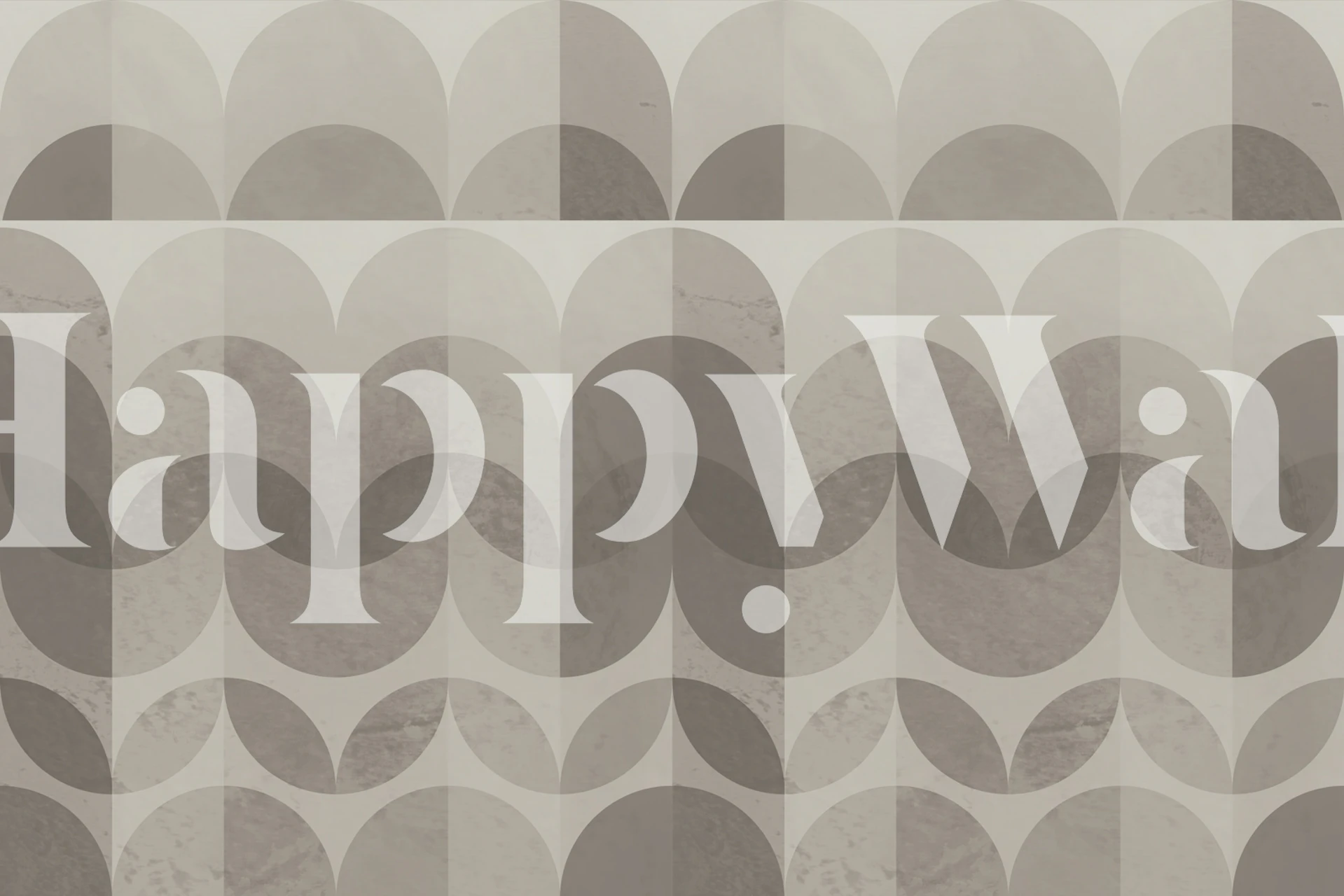 Abstract Retro Waves wallpaper in a room