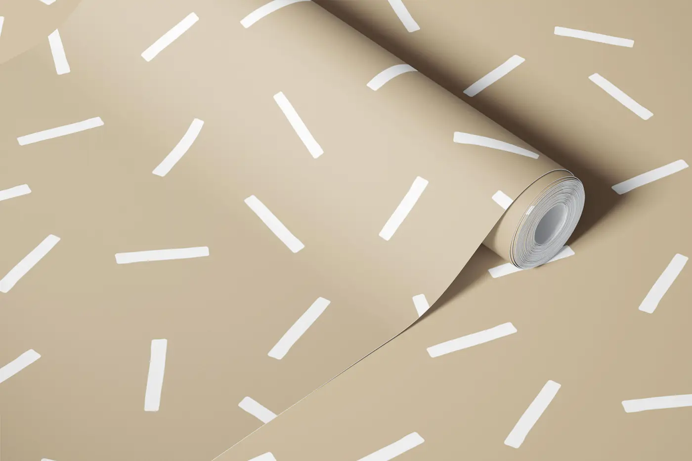 Stripe Mini Beige wallpaper roll
