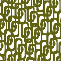 Mid Century Modern Loops Olive Green wallpaper