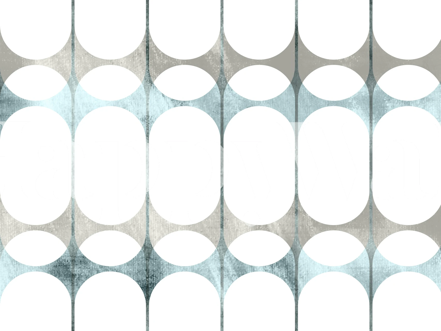 Nordic Oval Elegance wallpaper design