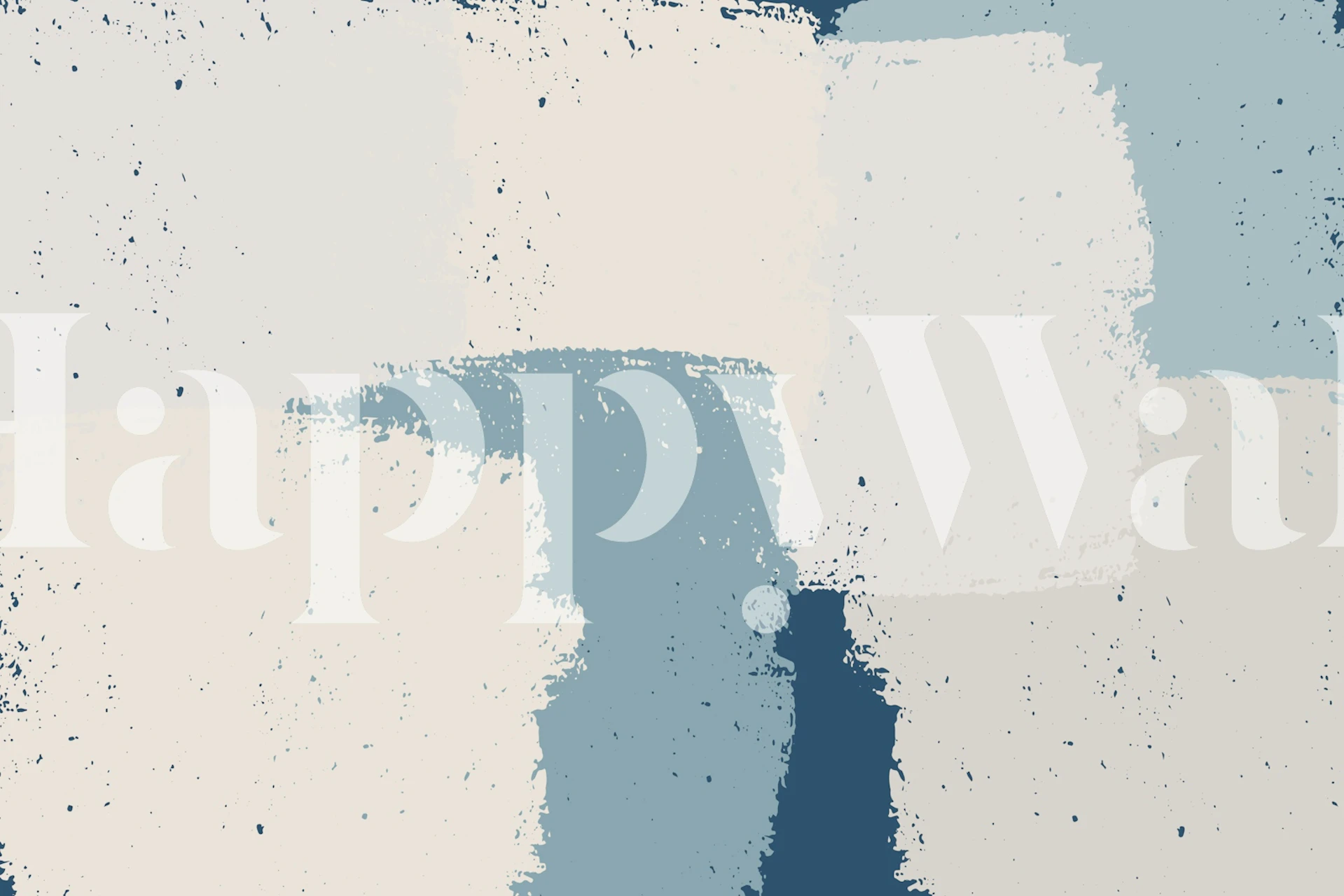 Contemporary urban canvas wallpaper in a room