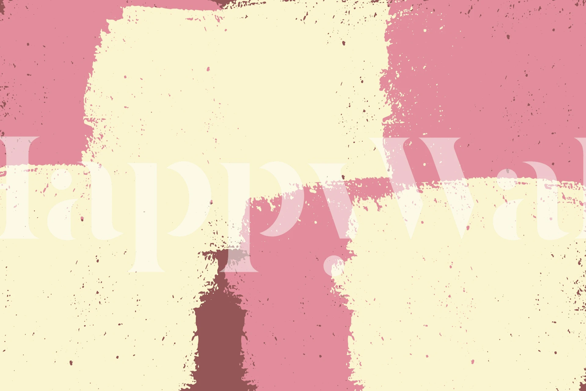 Blush and cream textured abstract wallpaper