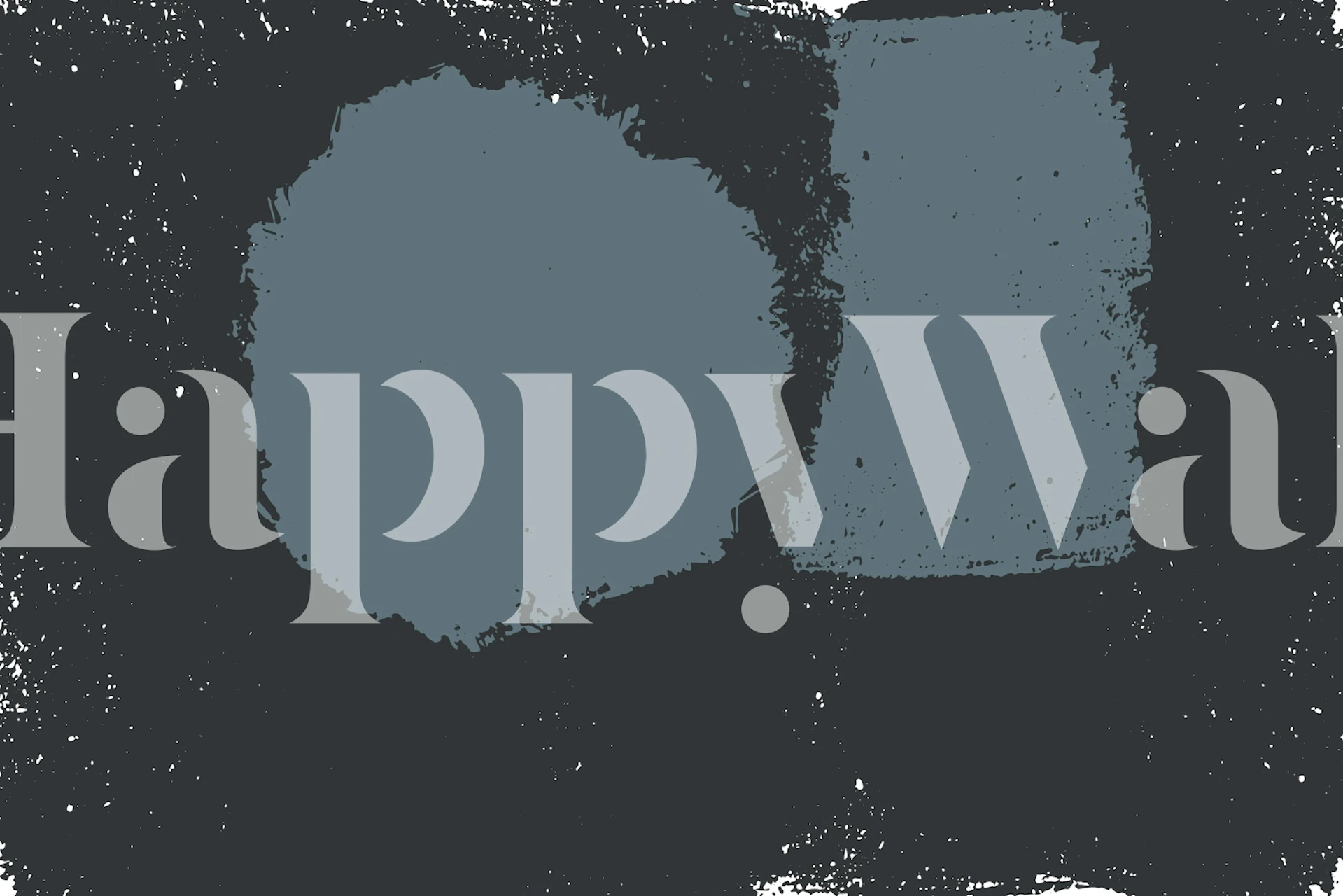 Monochrome Brushwork tapet uppvisad i ett rum