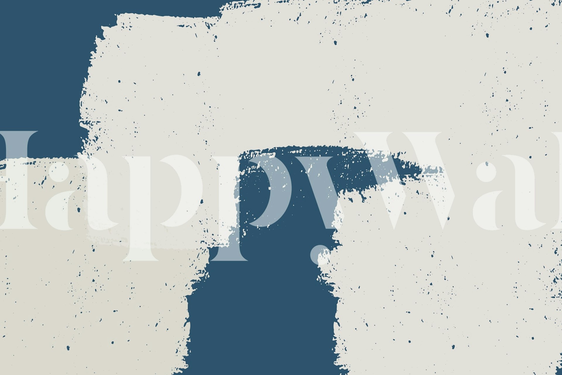 Abstract brush stroke wallpaper featuring blue and beige colors in a textured modern style.