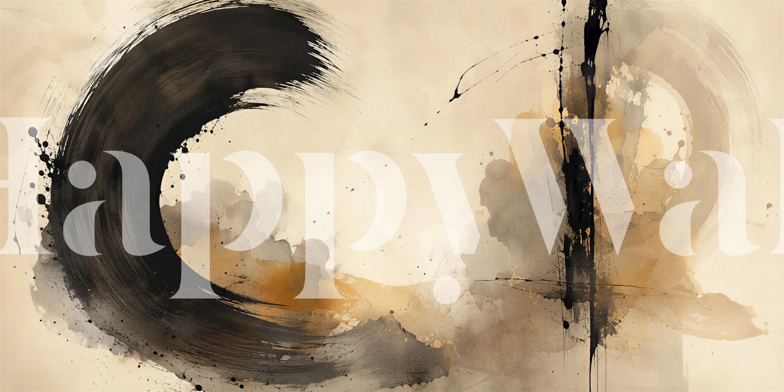 Abstract brush stroke wallpaper in earthy red and gray colors