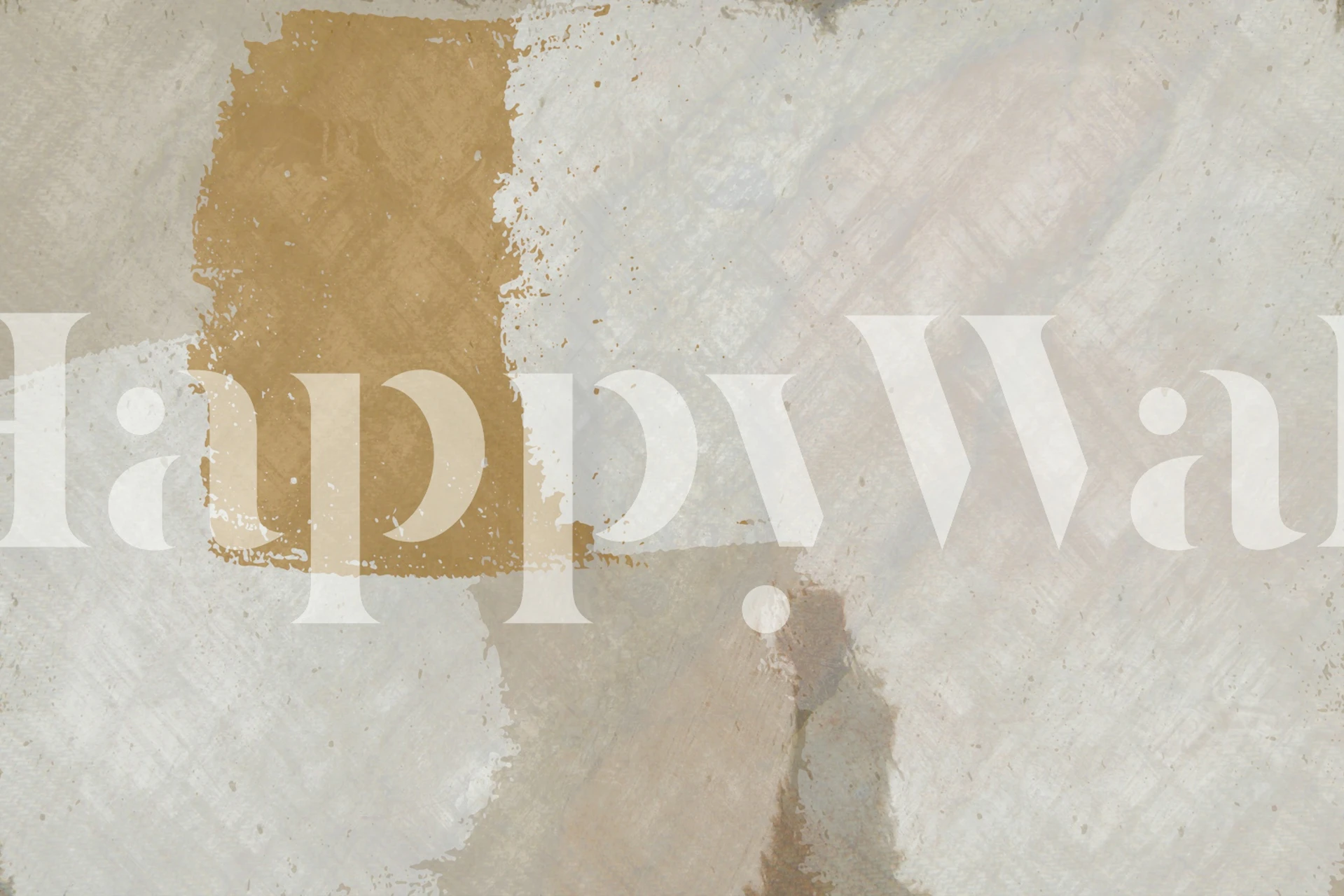 Papel de parede Abstract Neutral Tones em um quarto