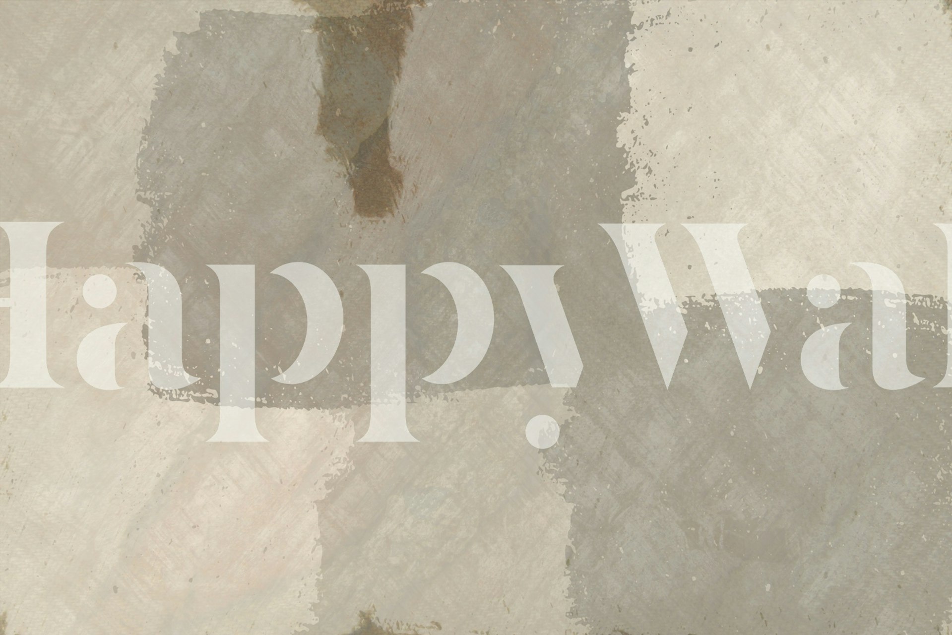 Abstract artistic canvas wallpaper in a room