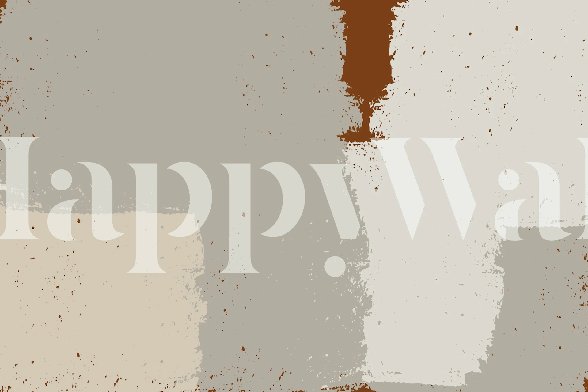 Abstract brushstroke wallpaper in neutral tones brown, beige, and cream