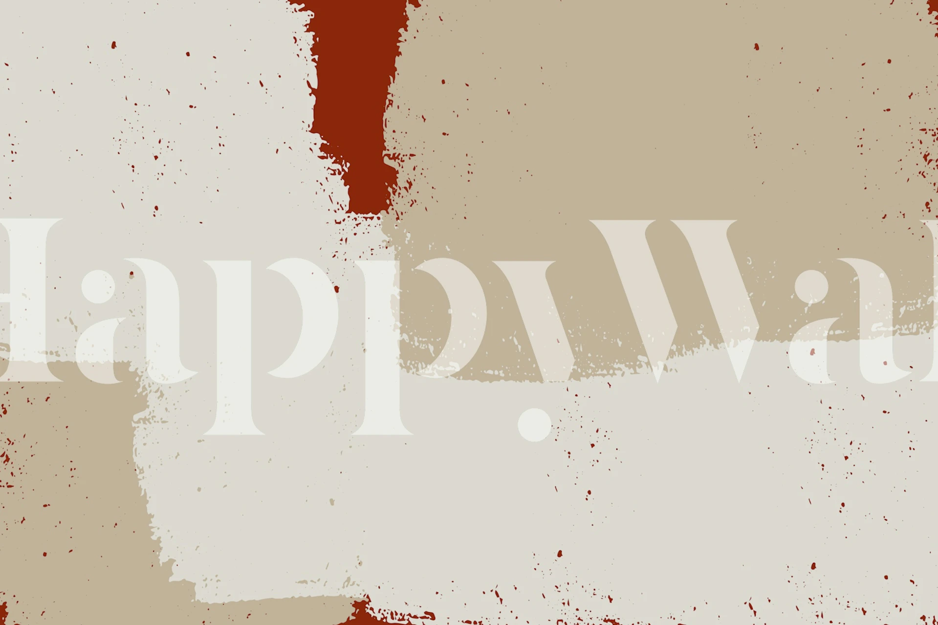 Minimalist Terra Art wallpaper in a room