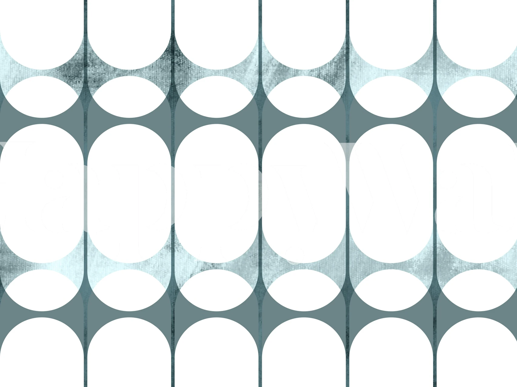 Frosty Geometric Chic wallpaper in a room