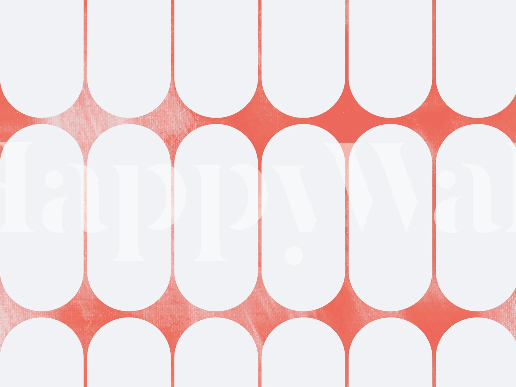 Abstract Coral Curves wallpaper design