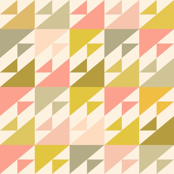Warm Autumn Pastel Geometric Pattern
