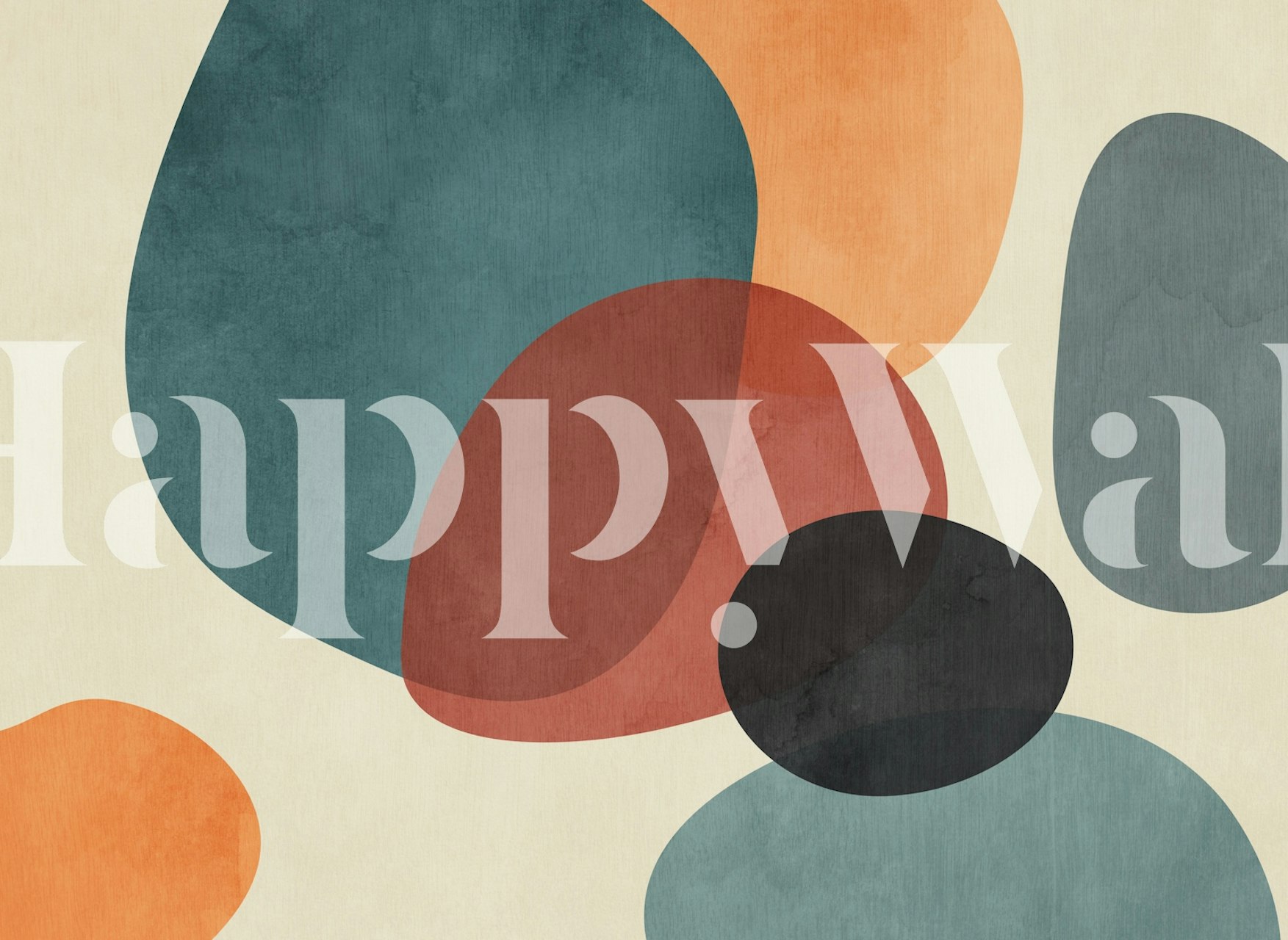 Retro Color Blend wallpaper displayed in a room