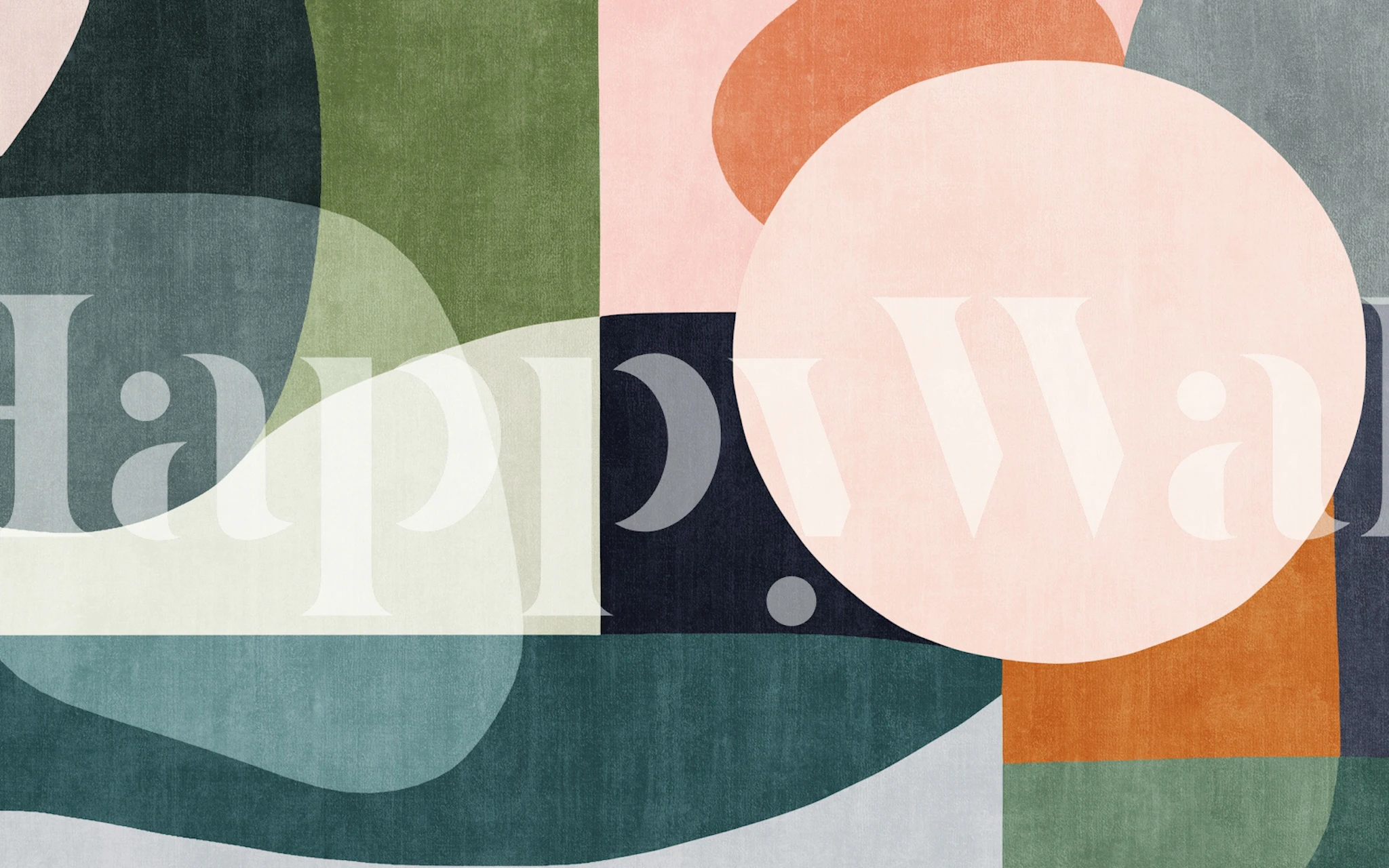 Tapeta Color Block Chic zobrazená v místnosti