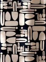 Neutral Mid Century Pattern tapet