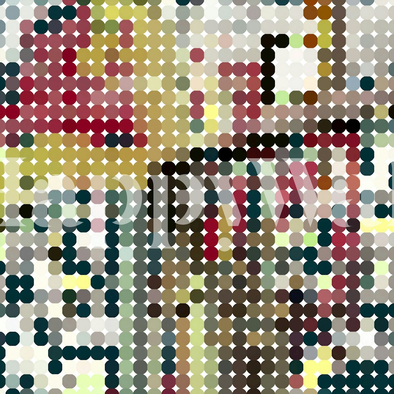 Tonal Blocks tapet i en rumindretning