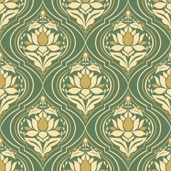 Art Deco Lotus Elegance