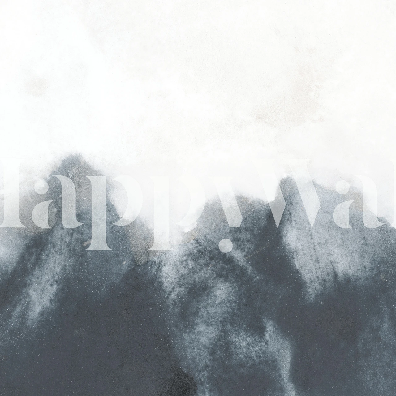 Misty Mountain Hues wallpaper in a room