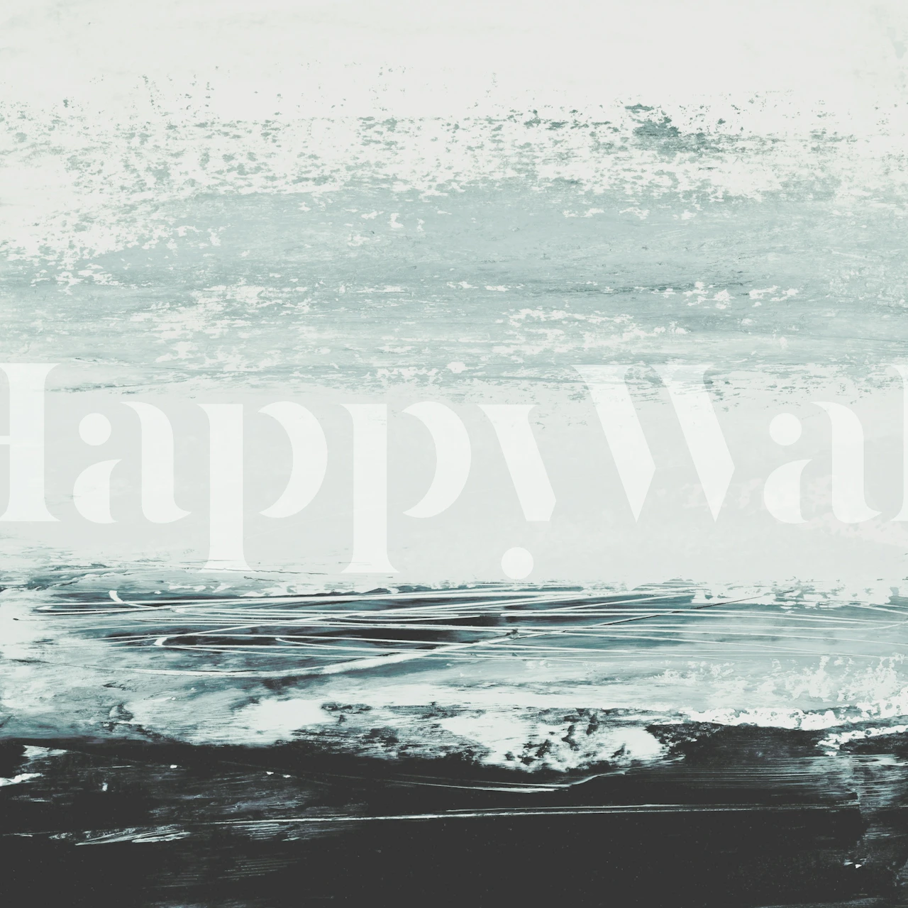 Abstract minimalist seascape tapetti huoneessa