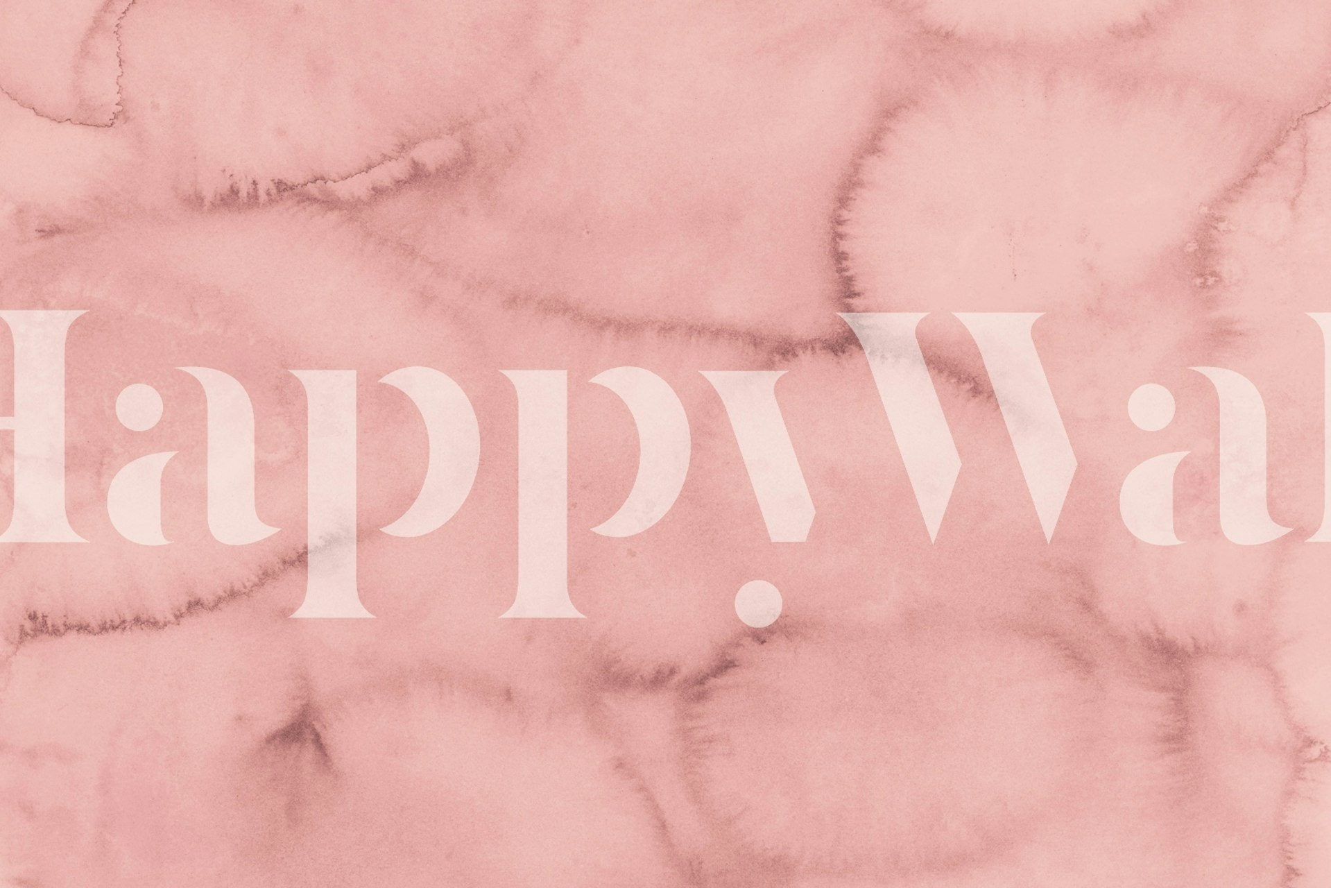 Warm Blush Ink Effect wallpaper in a room