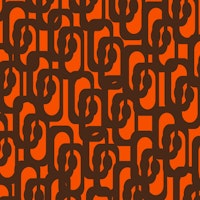 Mid Century Modern Loops 70s Brown Orange wallpaper