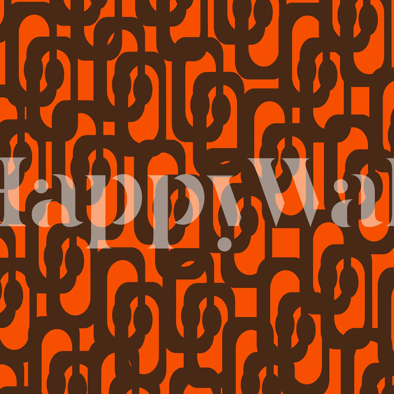 Tapeta Mid Century Modern Loops v místnosti