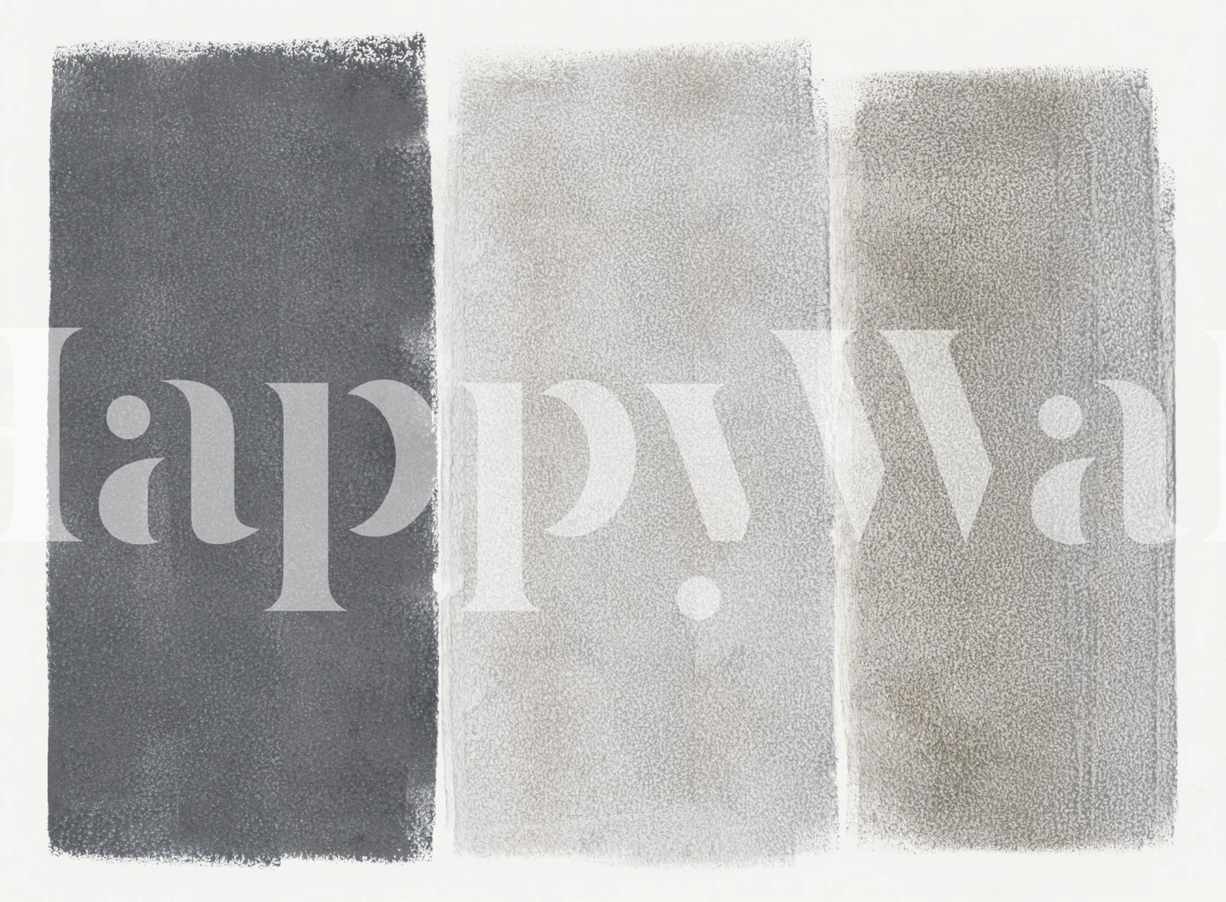 Shades of Gray Trio behang in een kamer