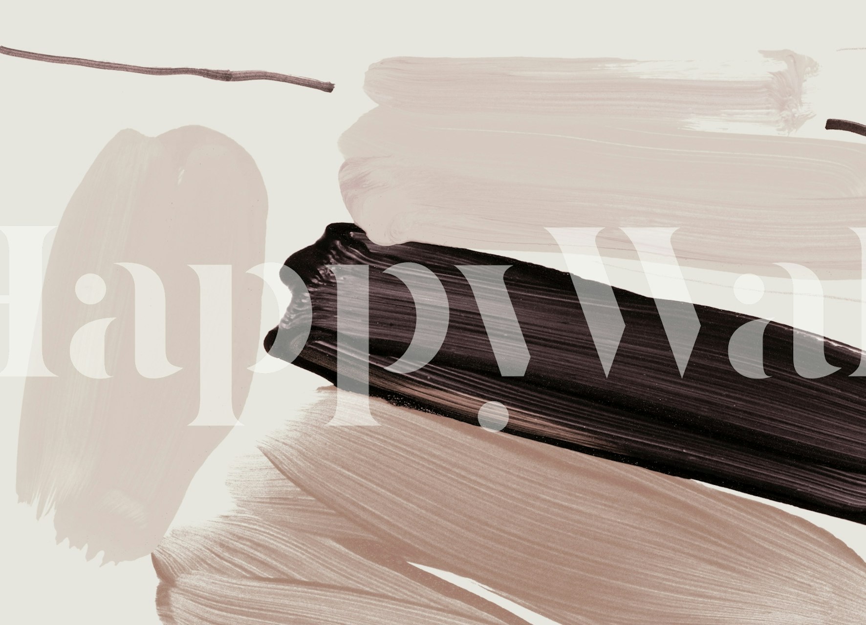 Minimalist strokes wallpaper v stylovém pokoji