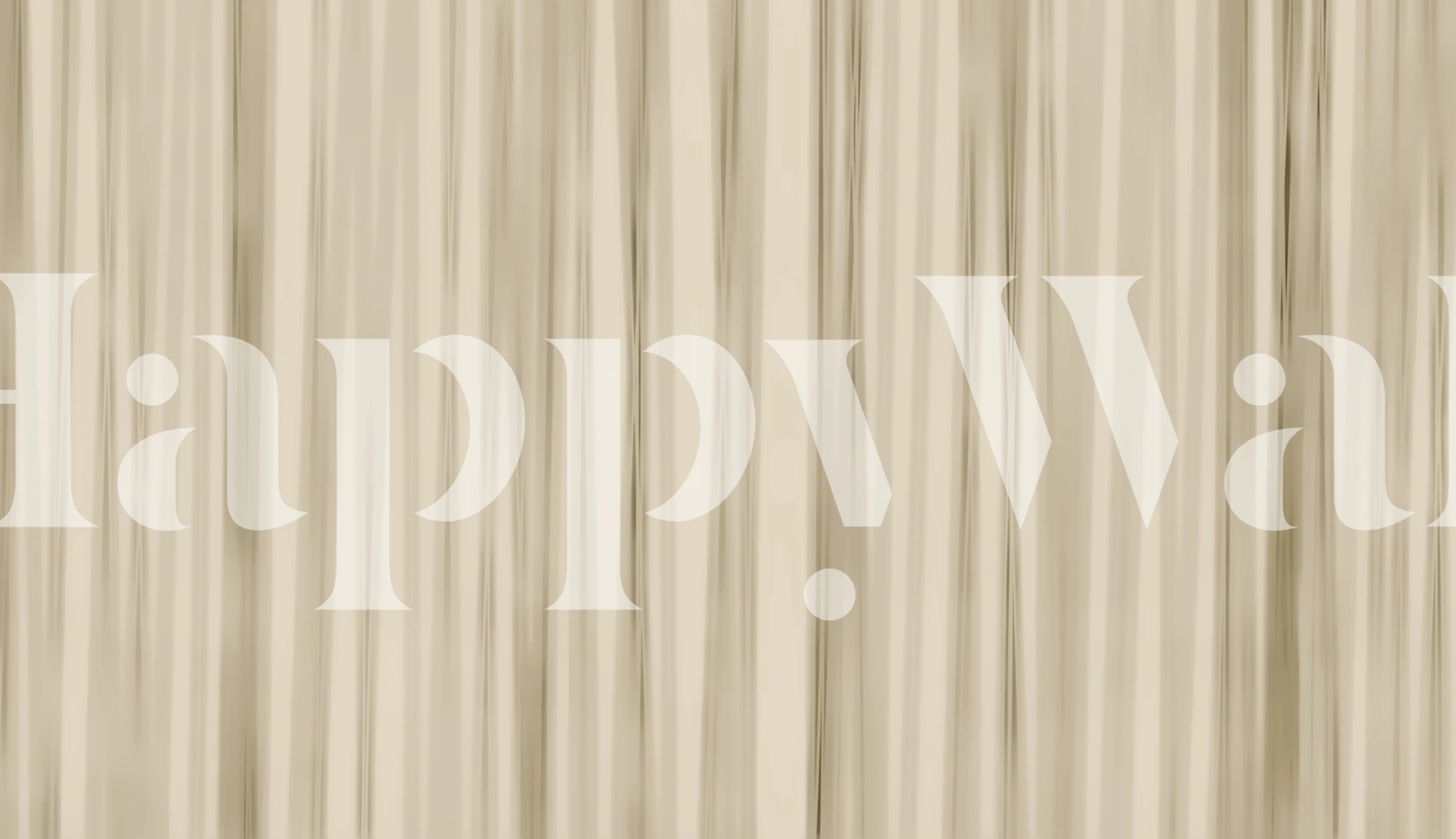 Beige striped wallpaper featuring subtle texture and lines