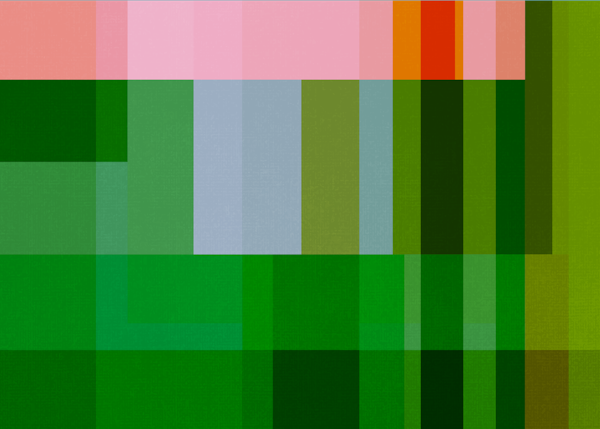 Mid Century Geometric in Green