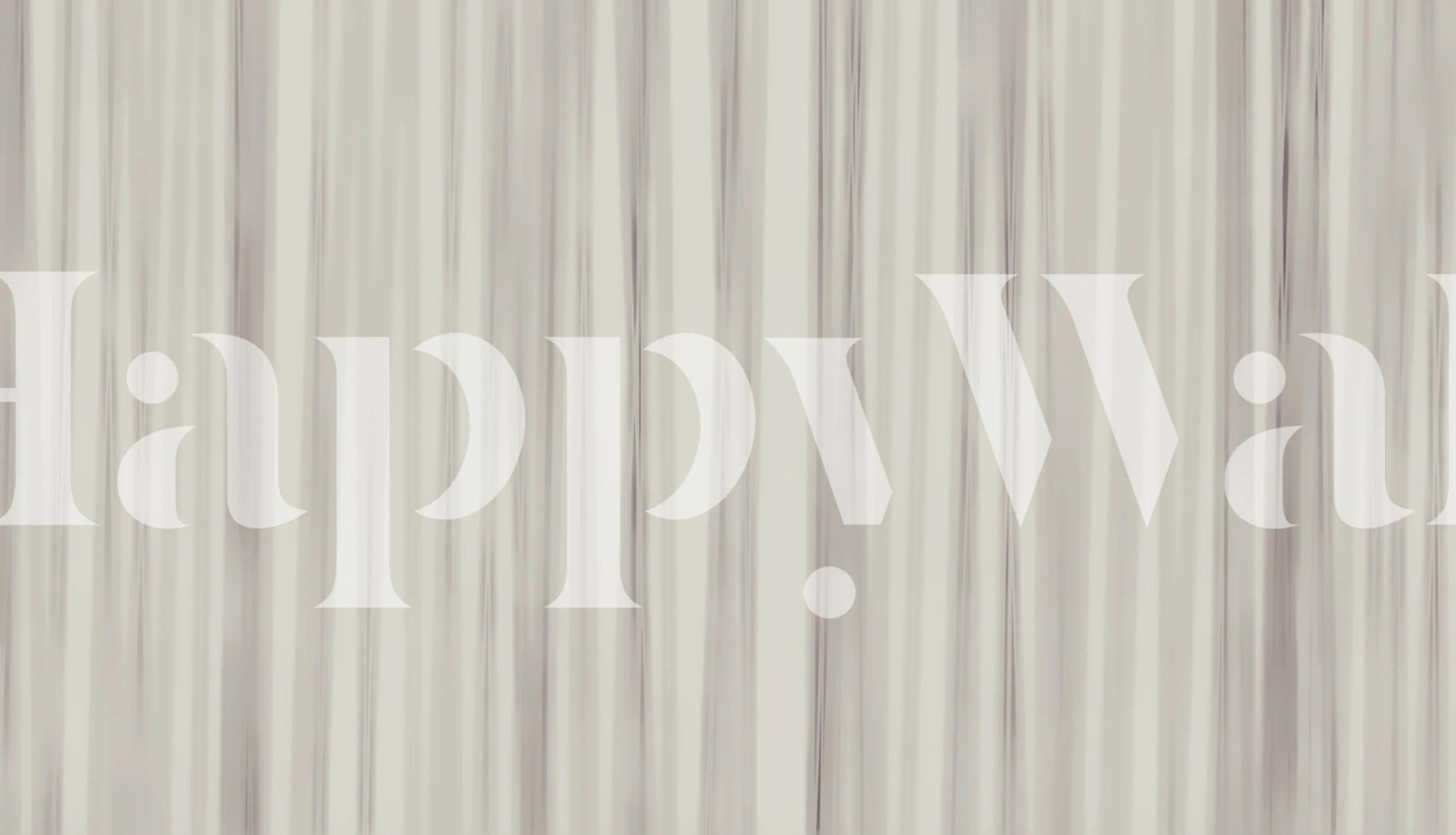 Papel pintado Elegant Gray Stripes en una habitación