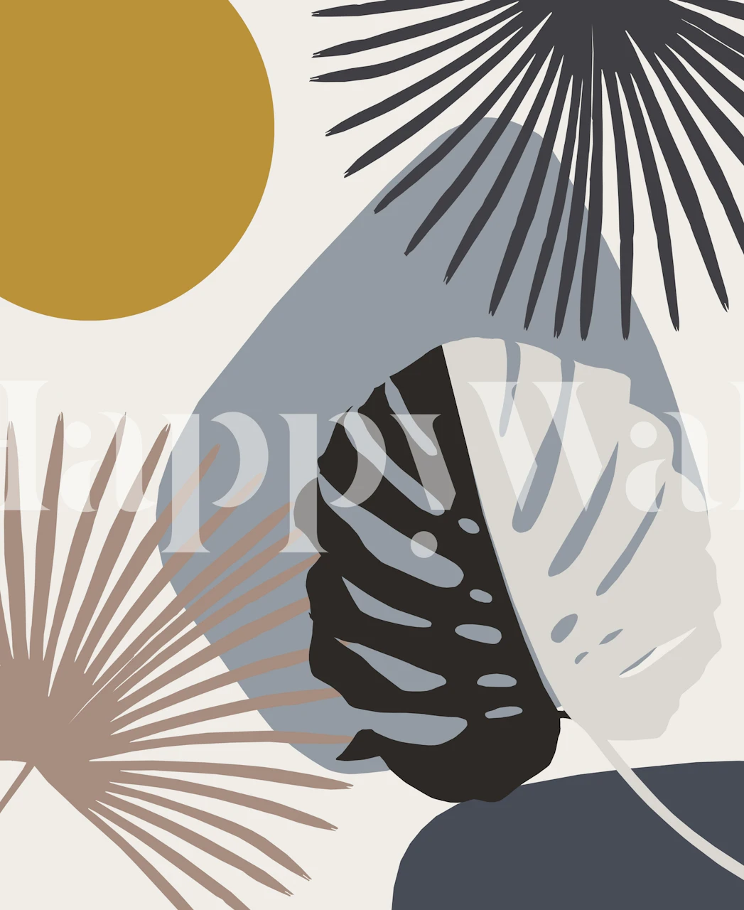 Minimal Yin Yang Finesse 2 Tapetdesign