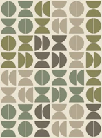 Contemporary Semicircle Mosaic tapete