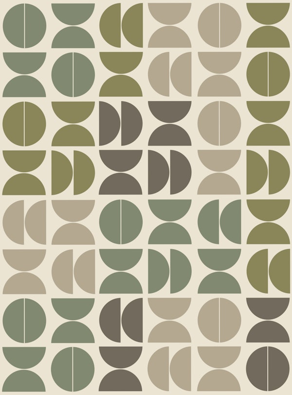 Contemporary Semicircle Mosaic