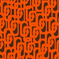 Mid Century Modern Loops 70s Orange and Brown ταπετσαρία
