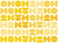 Golden Semicircle Abstract tapet