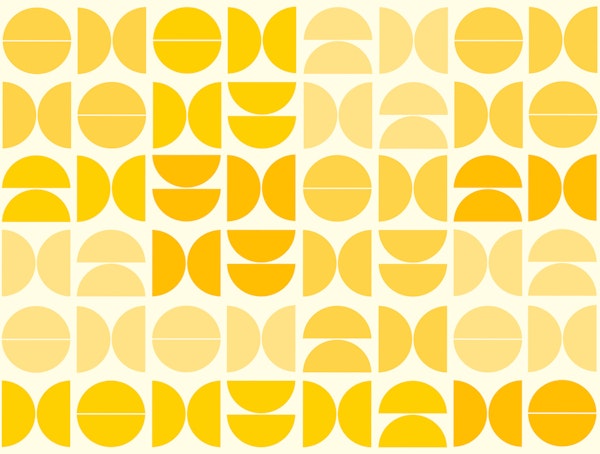 Golden Semicircle Abstract