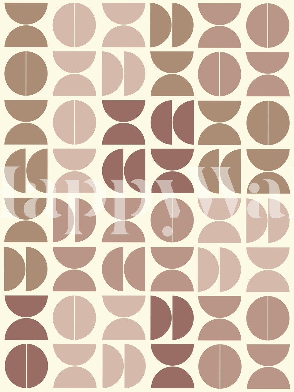 Retro Semicircle Bliss wallpaper in a room