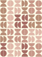 Retro Semicircle Bliss behang